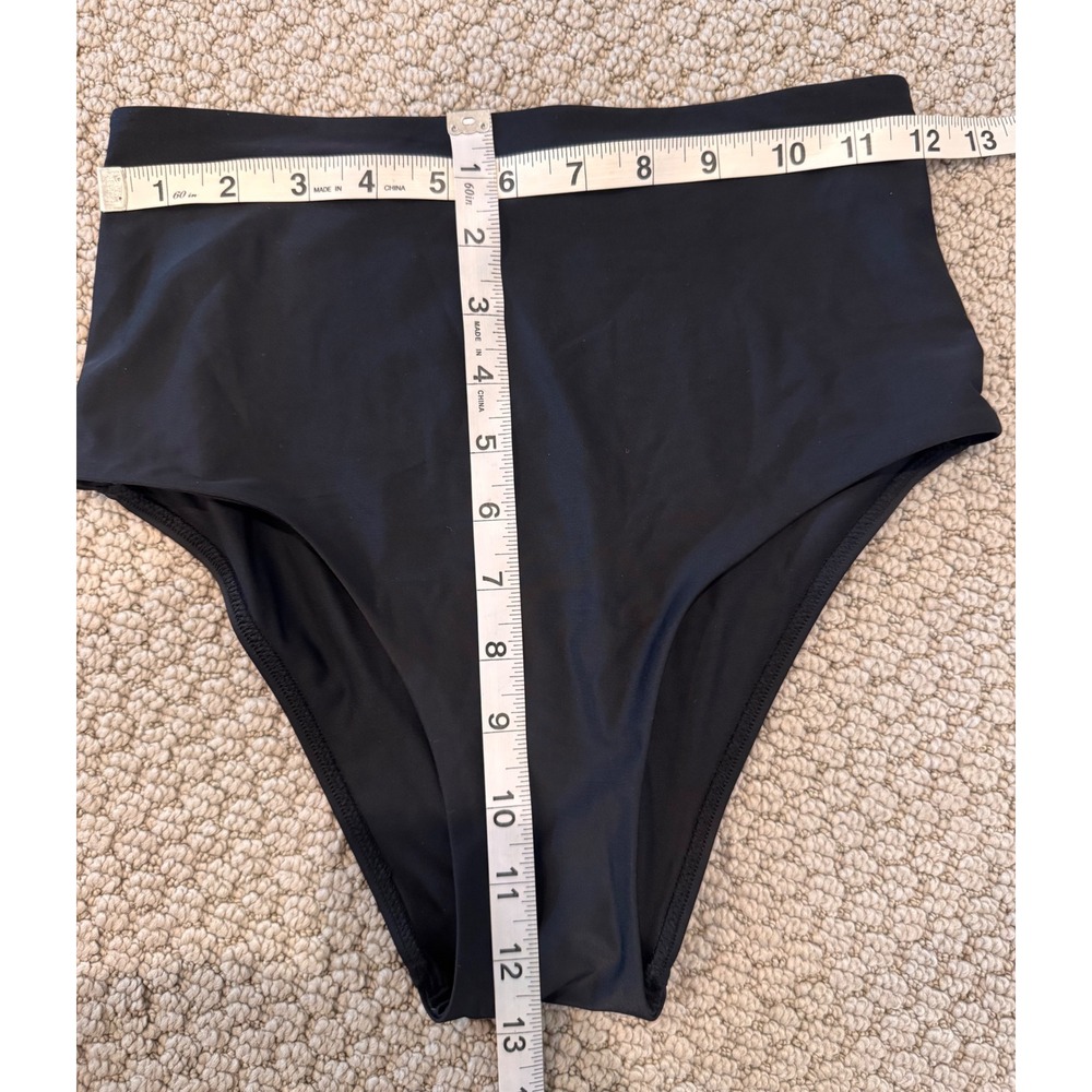Lululemon High-Waisted Bikini Bottoms Black Swimwear Women Size 4 - Picture 3 of 3